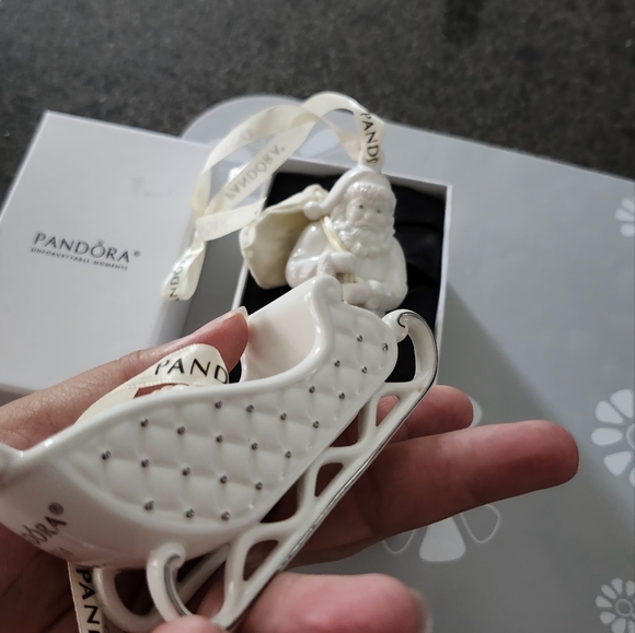 Pandora christmas ornaments slide and santa 2013 white - Picture 3 of 5